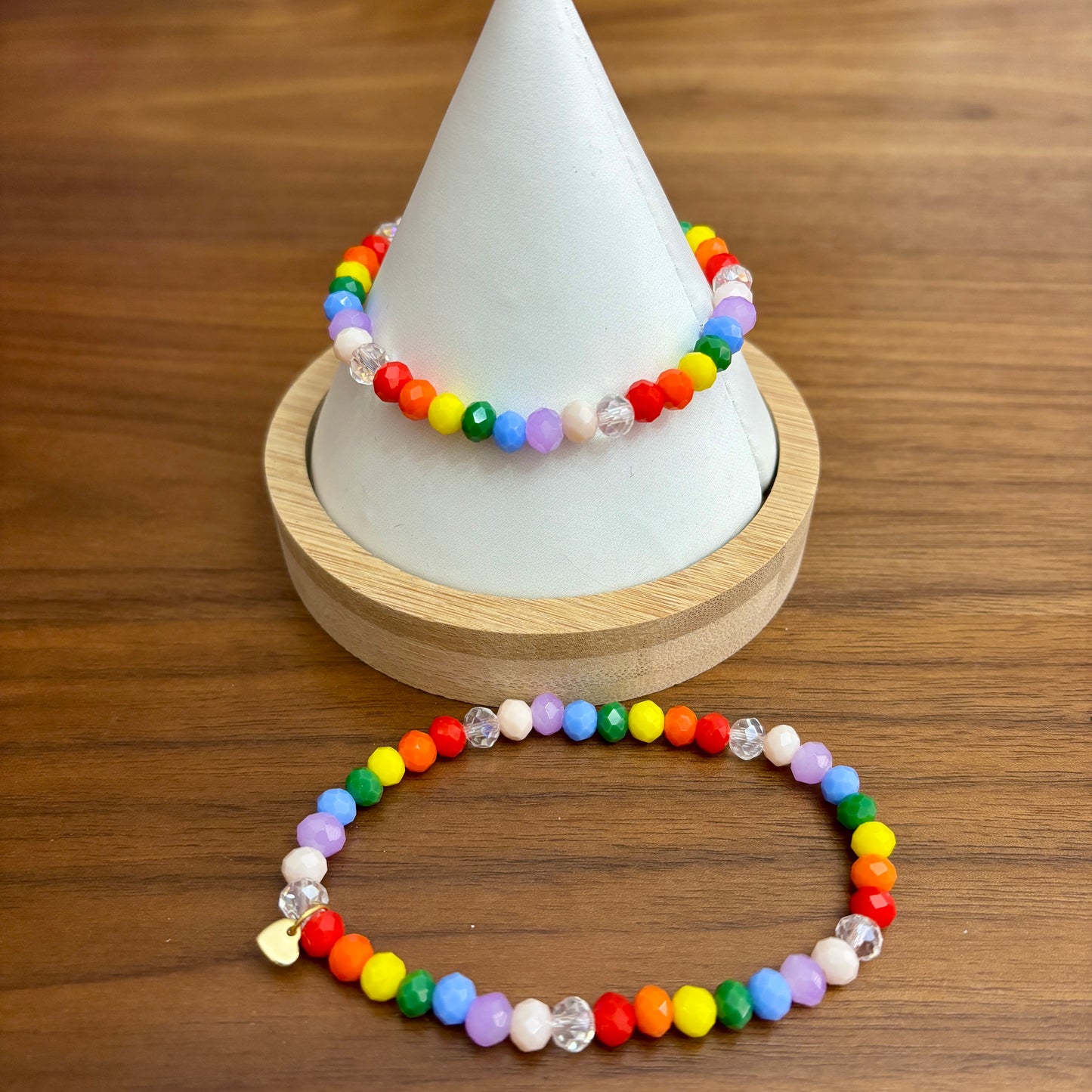 Faceted Rainbow Bracelets