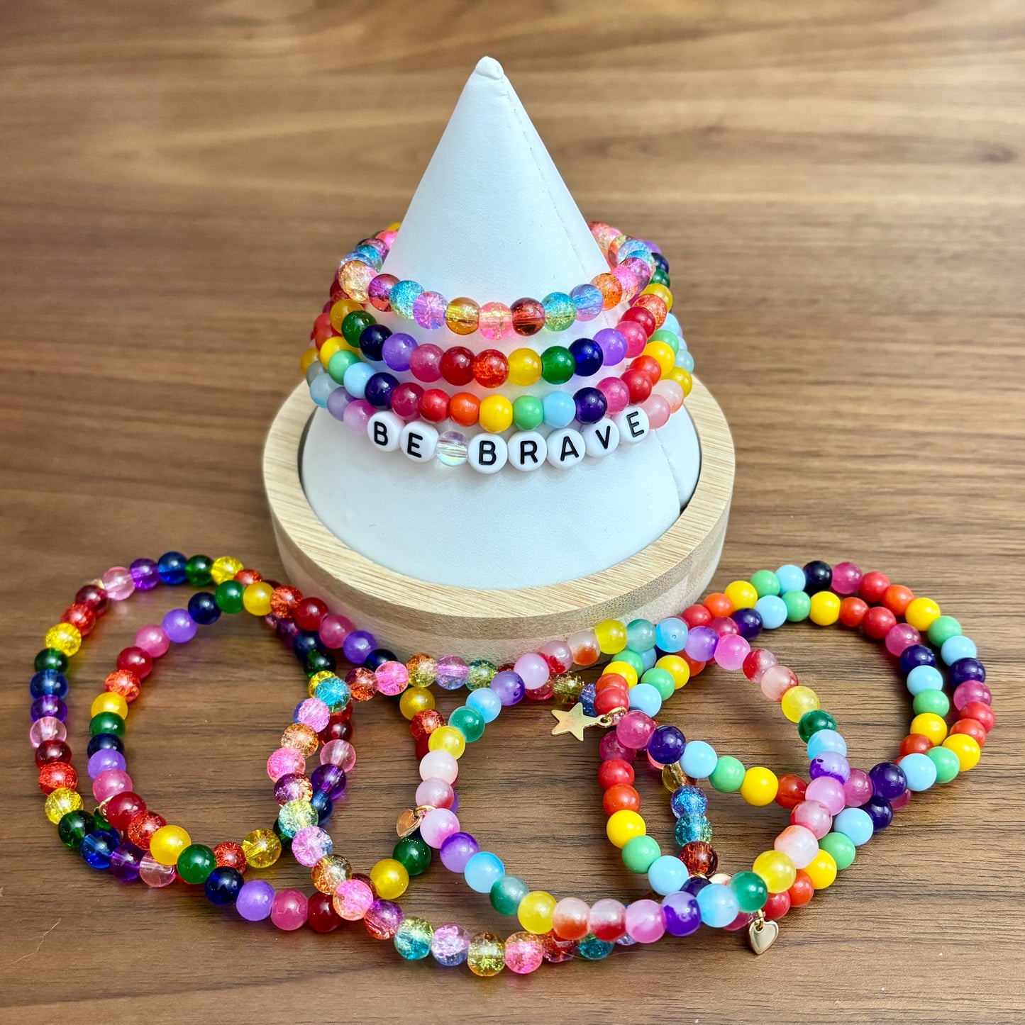 Petite Jelly Rainbow Bracelets