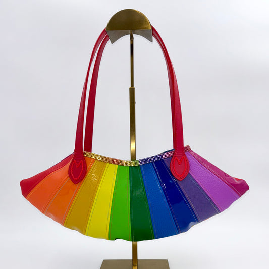 Rainbow Scallop Handbag