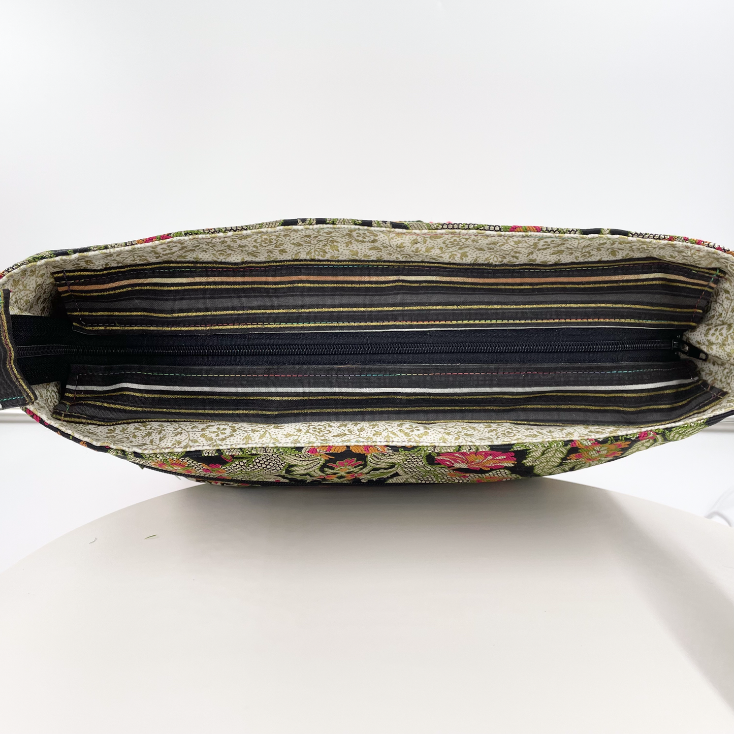 Large Multicolor Brocade Crossbody