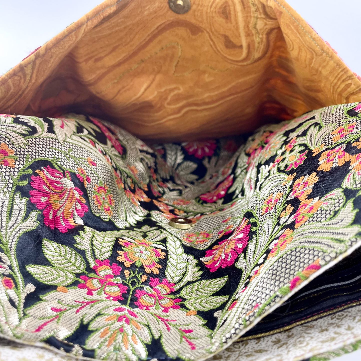Large Multicolor Brocade Crossbody