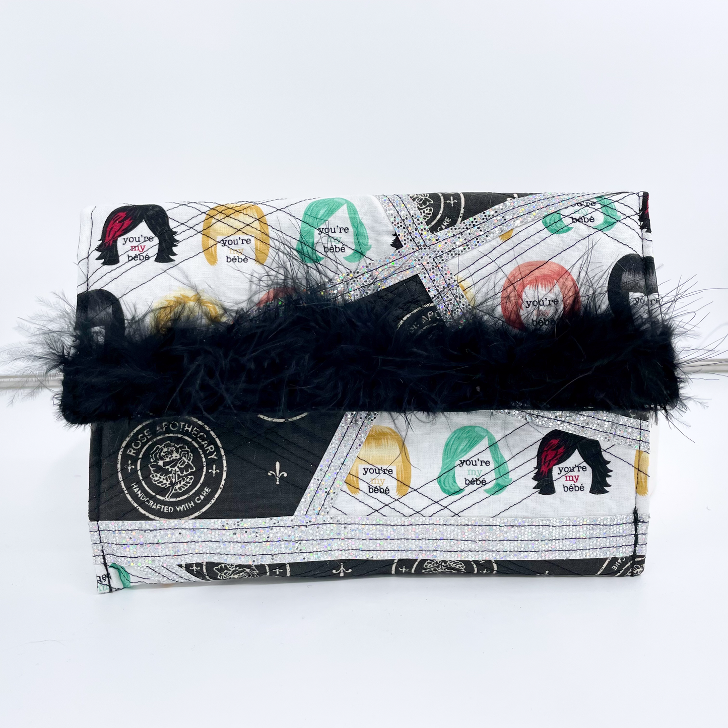 Small Schitt's Creek Inspired Clutch in Silver