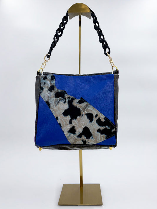 Medium Hair-on-Hide Leather Handbag