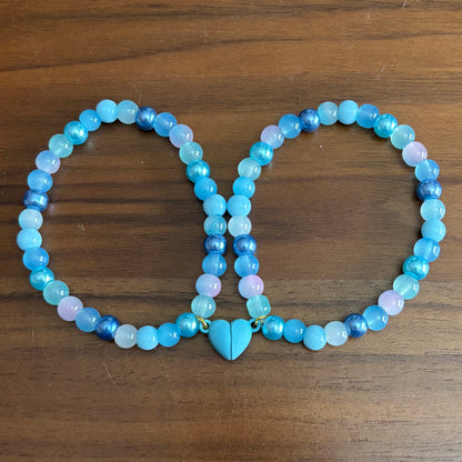 Bestie Bracelets with Magnetic Hearts
