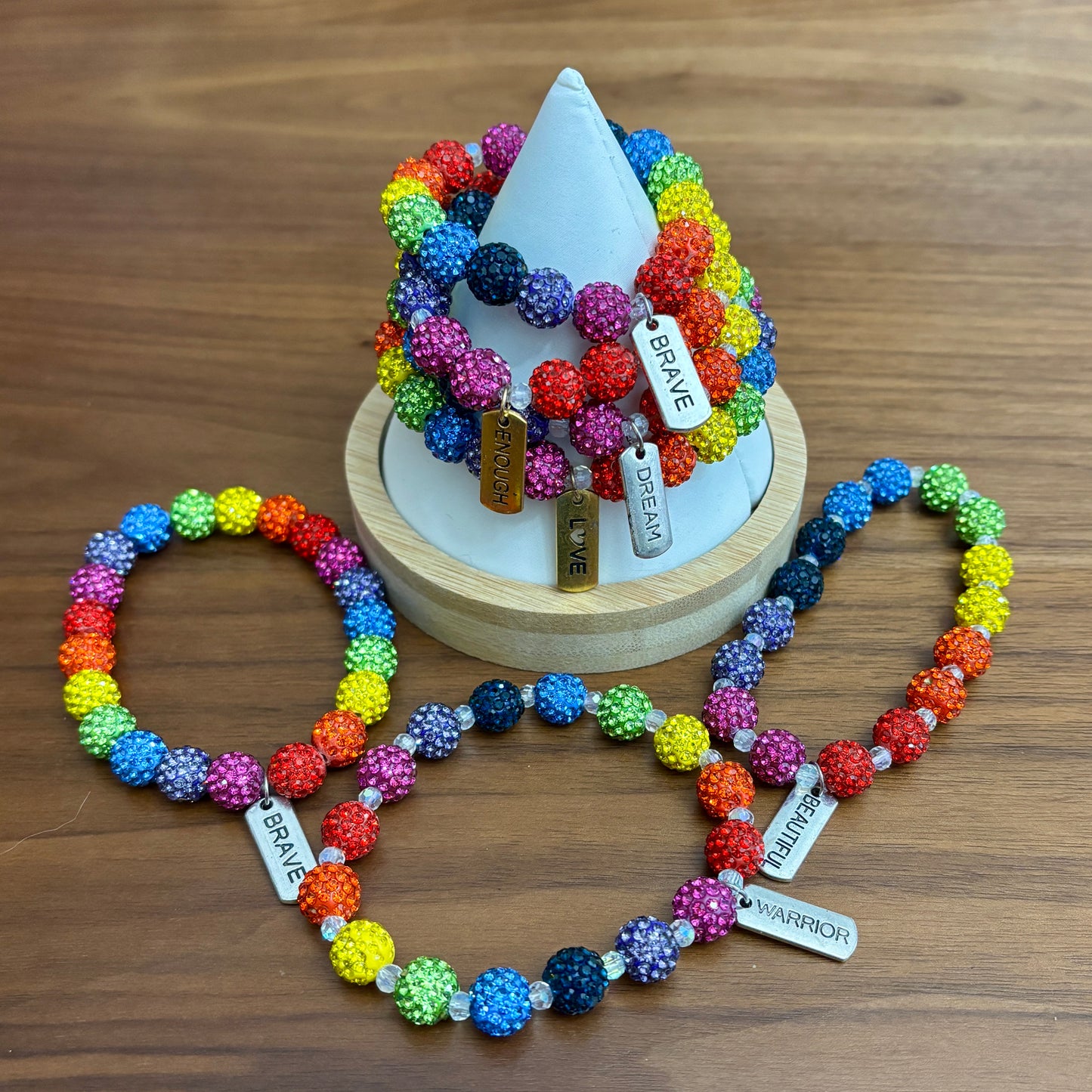 Jumbo Sparkle Rainbow Bracelets