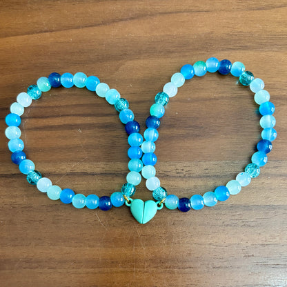 Bestie Bracelets with Magnetic Hearts