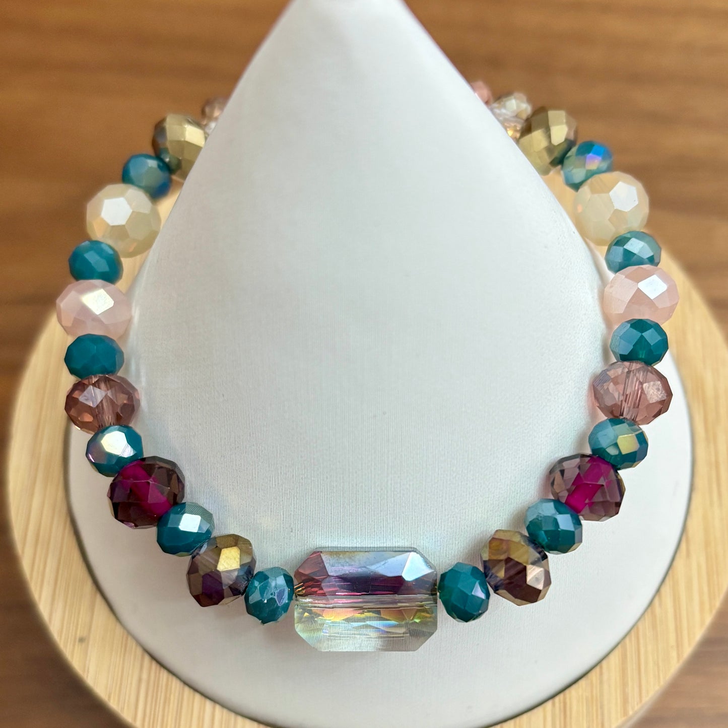 Faceted Glass Berries Bracelet