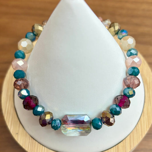 Faceted Glass Berries Bracelet