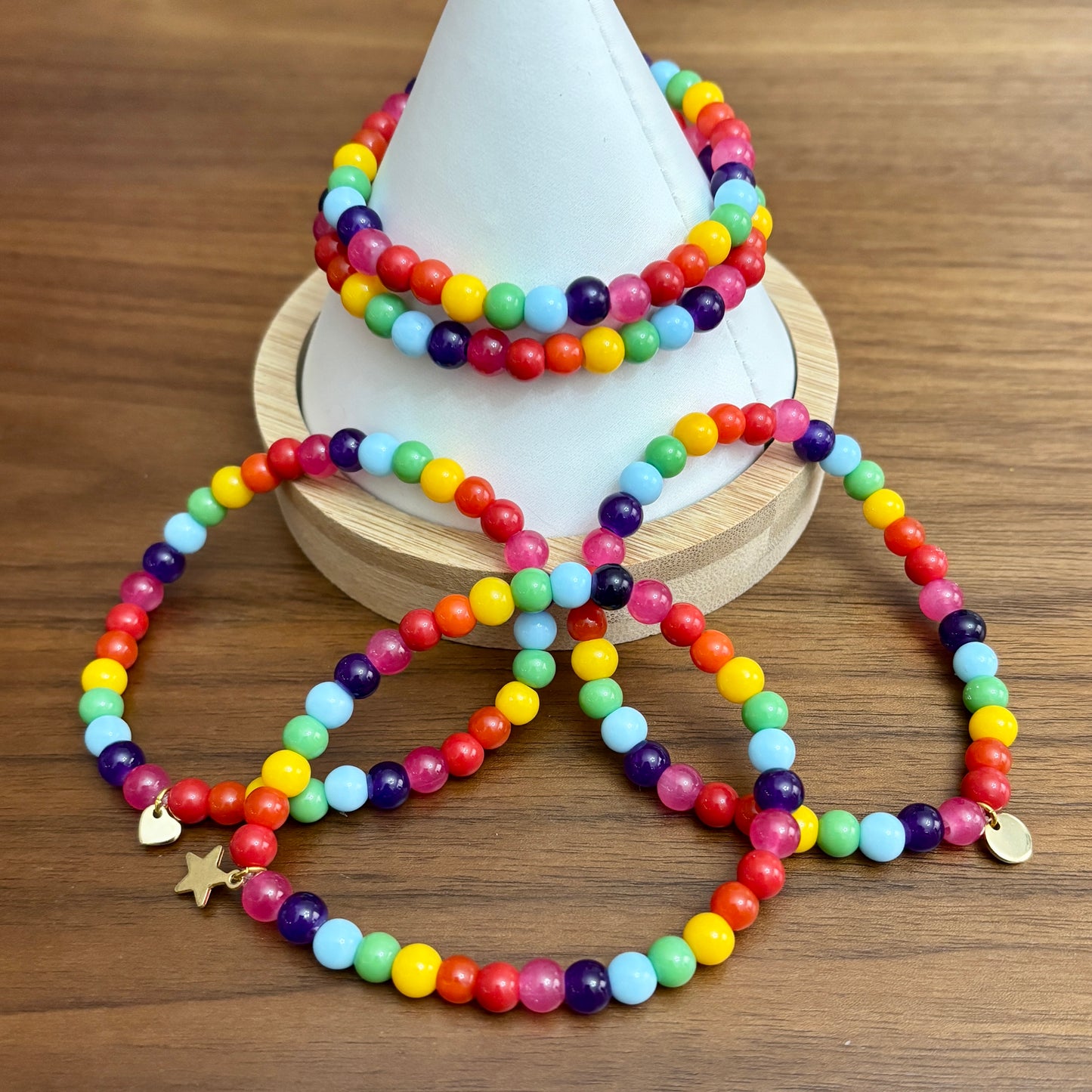 Petite Jelly Rainbow Bracelets