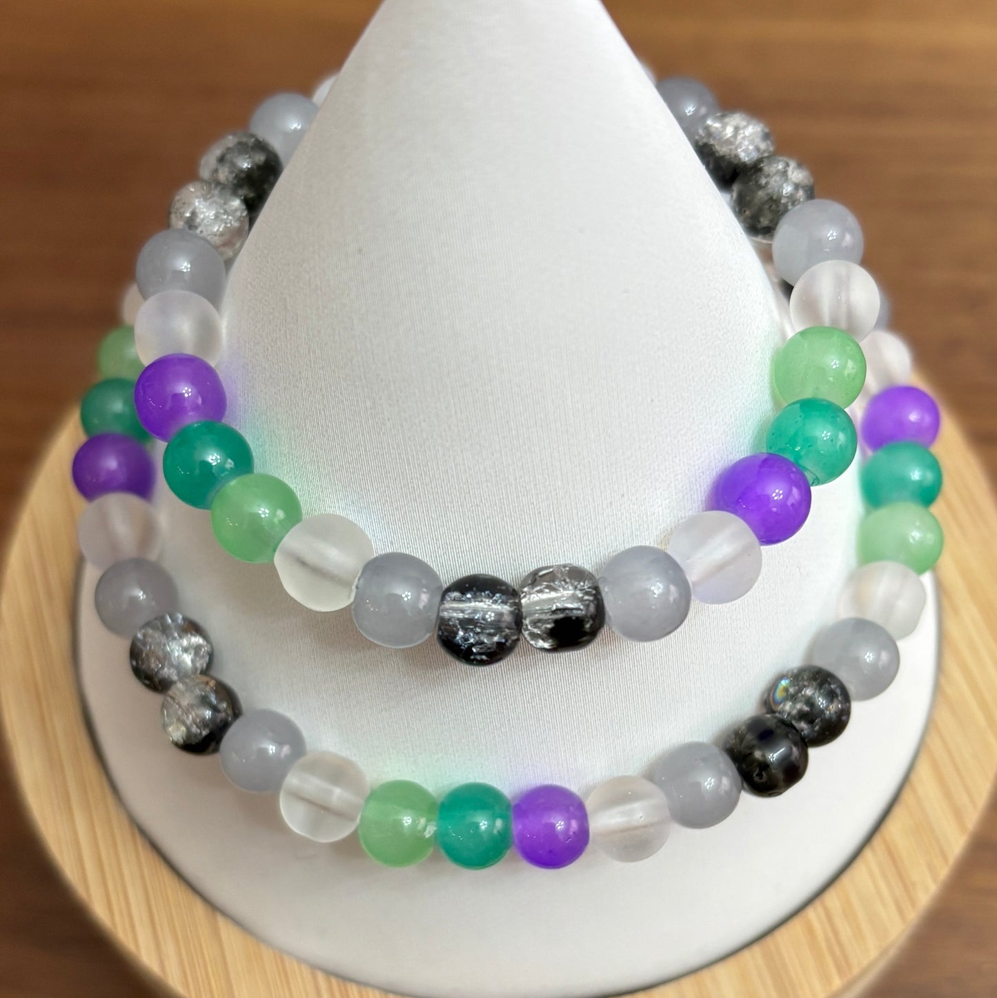 Aromantic/ Asexual Pride Bracelets