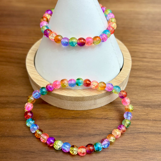 Petite Jelly Rainbow Bracelets