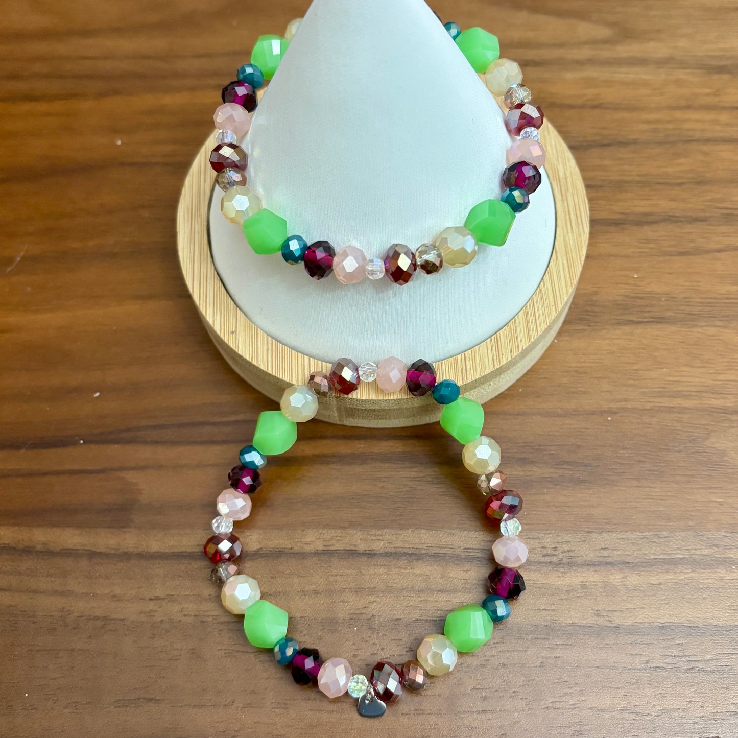 Classy Glassy Rainbow Bracelet
