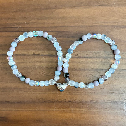 Bestie Bracelets with Magnetic Hearts