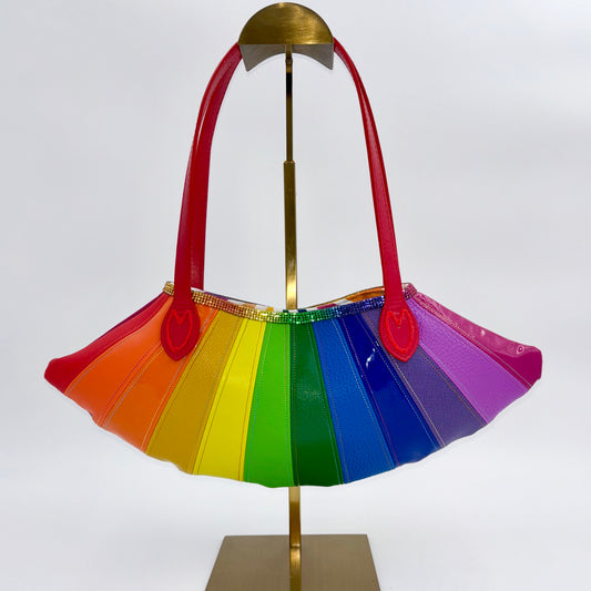Rainbow Scallop Handbag
