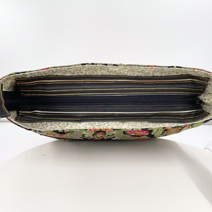 Large Multicolor Brocade Crossbody