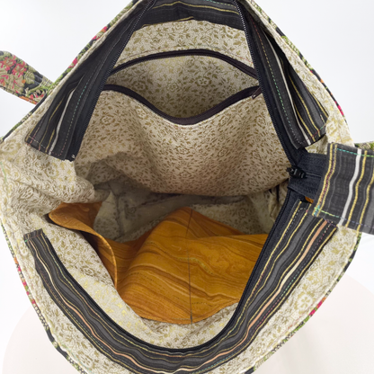 Large Multicolor Brocade Crossbody