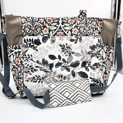 XL Floral Diaper Bag/Tote