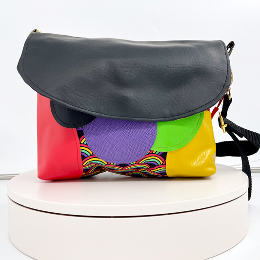 Small Rainbows and Circles Crossbody
