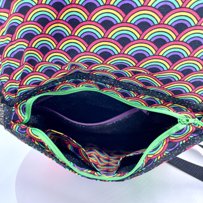 Small Rainbows and Circles Crossbody