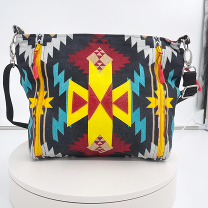 Medium Southwest Pattern Crossbody Bag