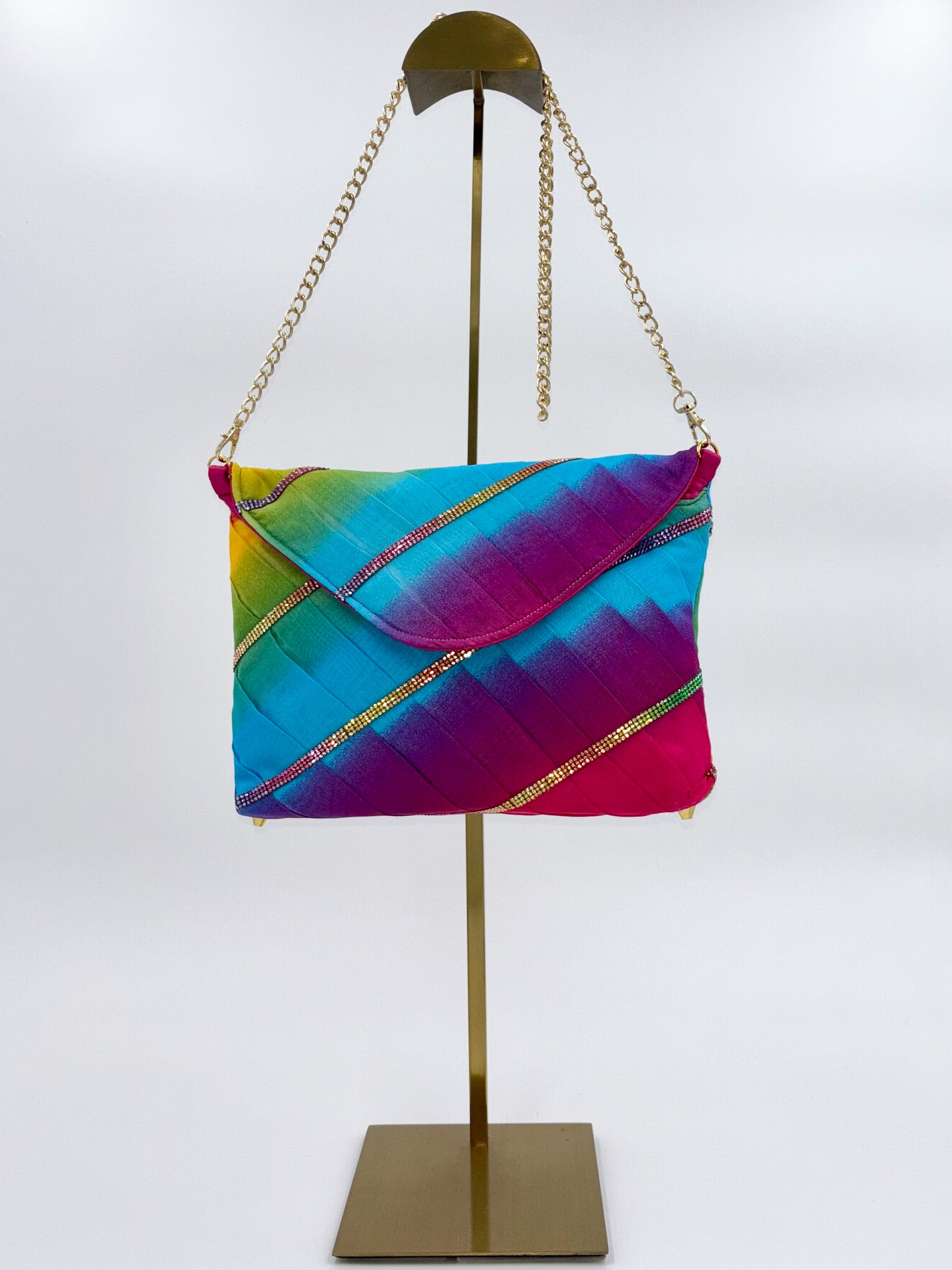Small Chiffon Electric Pride Clutch