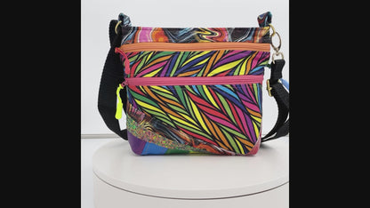 Small Electric Rainbow Crossbody