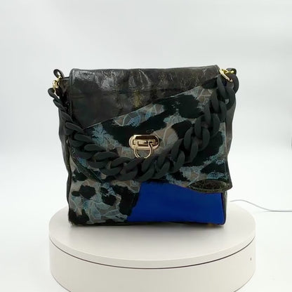 Medium Hair-on-Hide Leather Handbag